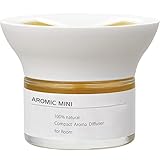 AROMIC 天然アロマ 置き型 アロマディフューザー 水なし ルームフレグランス 電源不要 消臭 芳香剤 【 アロミックミニ 専用オイル60ml付 】 (寝室用)