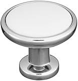 Stanley Hardware BB8158 1-1/4" Diameter PoRCelain insert Knob in Polished Chrome [並行輸入品]