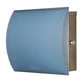 【正規輸入品】 Milano アイスブルー ドイツポスト Max Knobloch 壁掛けポスト 右ロック AAE29A