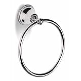 Hafele Voga – Libertyコレクションタオルリング、ポリッシュ真鍮Protec ®、7 – 1 / 2 " W ( 190 mm x 3 – 9 / 16 " D ( 90 mm ) 