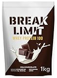 BREAK LIMIT (ブレイクリミット) ホエイプロテイン WPC 1kg ミルクチョコ味 本格チョコレート 国内製造