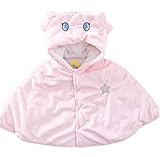 ベビーマント・ショールベビー毛布十二星座ベビーマントピンク乙女座