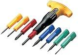 アネックス(ANEX) T型ラチェット付ドライバー 8本組 12セット入 No.5700