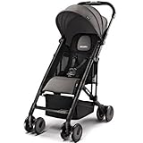 RECARO レカロ Easylife 通気性の良いメッシュ素材 安定した走行が可能なダブルホイールにサスペンション機能を搭載したB型ベビーカー カラー：グラファイト