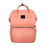 ミイラバッグハンドバッグ多機能バックパックベビー収納袋 オレンジ