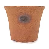 信楽焼 植木鉢 吹そり 3.5号鉢 鉢幅10.5cm×高さ8.5cm 盆栽鉢 陶器鉢 盆栽妙