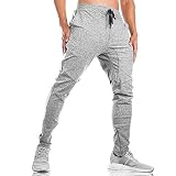 [SHANLIANG] メンズ トレーニングパンツ ジム ジョガーパンツ フィットネス スリム スウェットパンツ 筋トレ 通気性 ストレッチ トレーニングウェア (02-ライトグレー, M)