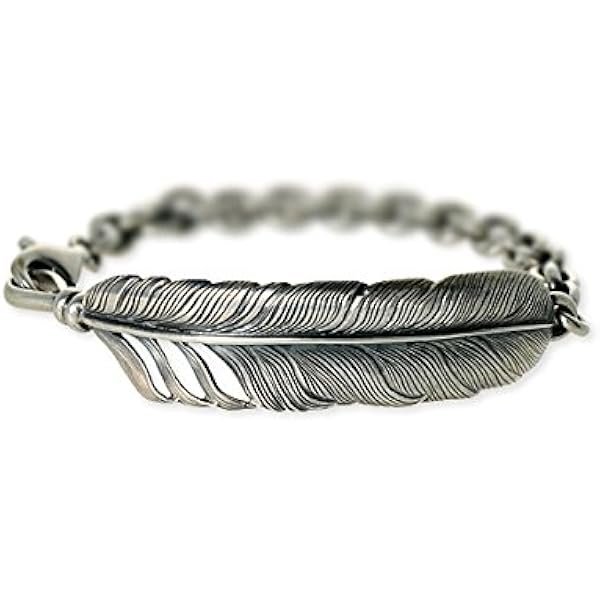 Amazon | [SAAD] サード フェザー シルバー925バングル B-95-S