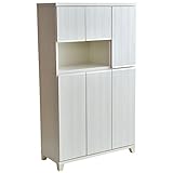 タンスのゲン 下駄箱 ハイタイプ 幅90 ピタゴラス 国産 完成品 ミルキーホワイト 24900009 WH