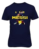 海軍リオネル・メッシFCバルセロナAir SoccerメンズTシャツ