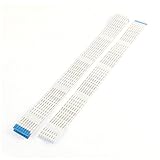 uxcell 柔軟フラットケーブル　データケーブル　20本入 ホワイト　Bタイプ　50ピン