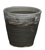 刷毛水色 春がすみ鉢 6号 信楽焼　植木鉢　ガーデニング　陶器鉢