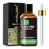 MAYJAM エッセンシャルオイル ティーツリー 100ml アロマオイル 大容量 天然100%精油 ティーツリーオイル アロマ ディフューザー／加湿器用 芳香用 プレゼント