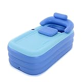 KTYX 太った大人用バスタブ折りたたみバスタブ子供用バスタブプラスチック製バスタブ 浴槽 (色 : Pink sponge bottom)