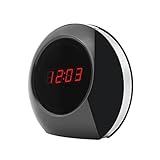 KOAMILY Wi-Fi Hidden Clock Camera Spy Wireless Alarm Clock Wide View 1280x960 Spy Camera (Free a 8GB