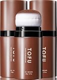 【頭皮ケアブランド公式】TOFU ヘアファンデーション ヘアチョーク 白髪隠し 薄毛隠し パウダー 男女兼用【白髪も薄毛も１本で自然に仕上がる】 増毛 生え際 円形脱毛症隠し （ブラウン／20g／3個セット）