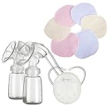 Prettyia 赤ちゃん　幼児　育児　電動　インテリジェント　マイコン　搾乳器　　母乳パッド　三層　通気性　パッド付　