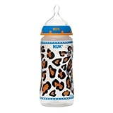 NUK Orthodontic Silicone BPA Free Nipple Bottle 10 Ounce Single Pk Animal Prints by NUK [並行輸入品]
