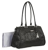 Little Me Jacquard Duffle Diaper Bag, Black by Little Me