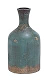 Deco 79 Terracotta Bottle Vase, 15 by 8-Inch [並行輸入品]