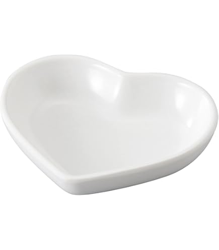 ハート型　小皿　ヴィンテージ　4枚 Amazon.co.jp: SiliFine 4つ葉のクローバーセラミック皿3点と