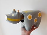 野沢民芸ｘAntiqueshow　別注赤ベコ　グレベコ　6号
