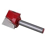 Fenteer 1/4 インチ　ルーター　彫刻　木工　v溝底　クリーニングビット　ビルドアップ　全５サイズ選べる - 6mm×16mm