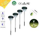 ソーラーライト/モーションインダクション屋外LED地下ライト/防水芝生装飾ライトガーデンパークレーンウォークウェイ,4Pack