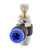 uxcell 空気圧 スピード コントローラー 1/4BSP スレッド クイック コネクト カプラー