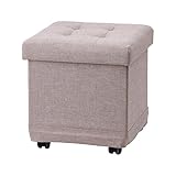 不二貿易 フォールディングスツール ベルク 幅38cm ベージュ 85750