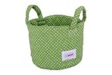 Minene Nursery Storage Basket (Green Dots) by Minene