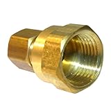 LASCO 17-6615 1/4-Inch Compression by 3/8-Inch Female Pipe Thread Brass Adapter by LASCO