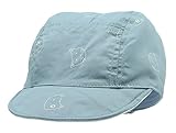 (コ-ランド) Co-land 帽子 ベビーキャップ キッズハンチング帽子 子供ハット ネコプリント 男女児 新生児 コットン製 女の子 男の子 お出かけ 紫外線対策 ブルー