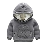 (チェリーレッド) CherryRed ベビー 子供服 男の子 防寒対策 綿服 スウェット Tシャツ 厚手 可愛い 裏毛 暖かい 遊び着 通学 普段着 通園 130 グレー