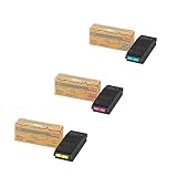 【純正品】OKI 沖電気 トナーカートリッジ TC-C4E1 カラー３色セット (TC-C4EC1/C4EM1/C4EY1)