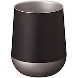 ゴーウェル Zalatto タンブラー ラウンド 真空断熱 ステンレス サーモ 保冷 保温 二重構造 310ml ブラック (メンズ ライク おしゃれ マット シリーズ) TS-1409-009