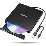 【2025革新型・高速USB3.0対応】 CD DVDドライブ 外付け 静音 DVDプレーヤー 外付けDVDドライブ USB3.0＆Type-C両接続 読取/書込可 CDプレーヤー バスパワー駆動 外付けCDドライブ 軽量 薄型 光学ドライブ 外付け CDドライブ Mac PC パソコン Windows11対応 Windows10/8/7XP 外付け CD DVD ドライブ (ジェットブラック)