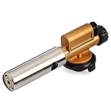 Smilemall ガストーチバーナー 炙り調理用バーナー パワートーチ 自動着火カセット 電子点火 BBQ/アウトドア/料理/お菓子作り/キャンプの炭火起こし