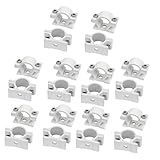 uxcell　パイプクランプ　25mm径　スクリューマウント　水道パイプ　プラスチック　20個