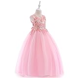 Candykids子供ドレス 子供服 キッズ フォーマル 結婚式 発表会 女の子用 子供 ドレス 子供 子どもドレス 衣装 七五三 フォーマル (130CM, ピンク)