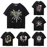 [GHKHGK] 機動戦士ガンダム Tシャツ 半袖 丸首 コスプレ衣装 夏服 スポーツシャツ カジュアル 日常服 アニメ 漫画 ガンダムグッズ T shirt トップス 男女兼用 誕生日 プレゼント (S,白-1) [並行輸入品]