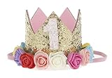 Kid 'sクラウンヘアバンドヘッドバンドの誕生日パーティーの1年古い使用