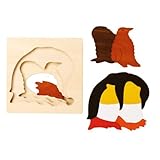 ジョージ・ラック・パズル/GEORGE LUCK PUZZLE/木のパズル/グローアップパズル・ペンギン/GL523