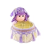 クリエイティブ紫色の女の子人形ジュエリー収納ボックス/ジュエリーディスプレイスタンド