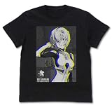 EVANGELION 綾波レイ グラフィックTシャツ BLACK サイズ:S