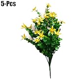 funpa人工花フェイクプラスチック花装飾SimulatedユーカリLeaves Orchid Forウェディングの装飾 One Size 5M8DY1SH19I41Y19R6S3C