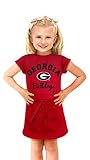 NCAA Georgia Bulldogs Girls寒い夜ドレス、12 – 18ヶ月、ブラック