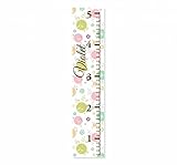 おもちゃ Polka Dots and Flowers Personalized Canvas Growth Chart [並行輸入品]