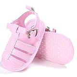 scastoe Toddler Baby Girl Boyソフトソールアンチスリップストラップサンダルwith Bowknot – ピンク ピンク
