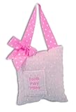 Caught Ya Lookin' Tooth Fairy Pillow, White/Pink [並行輸入品]